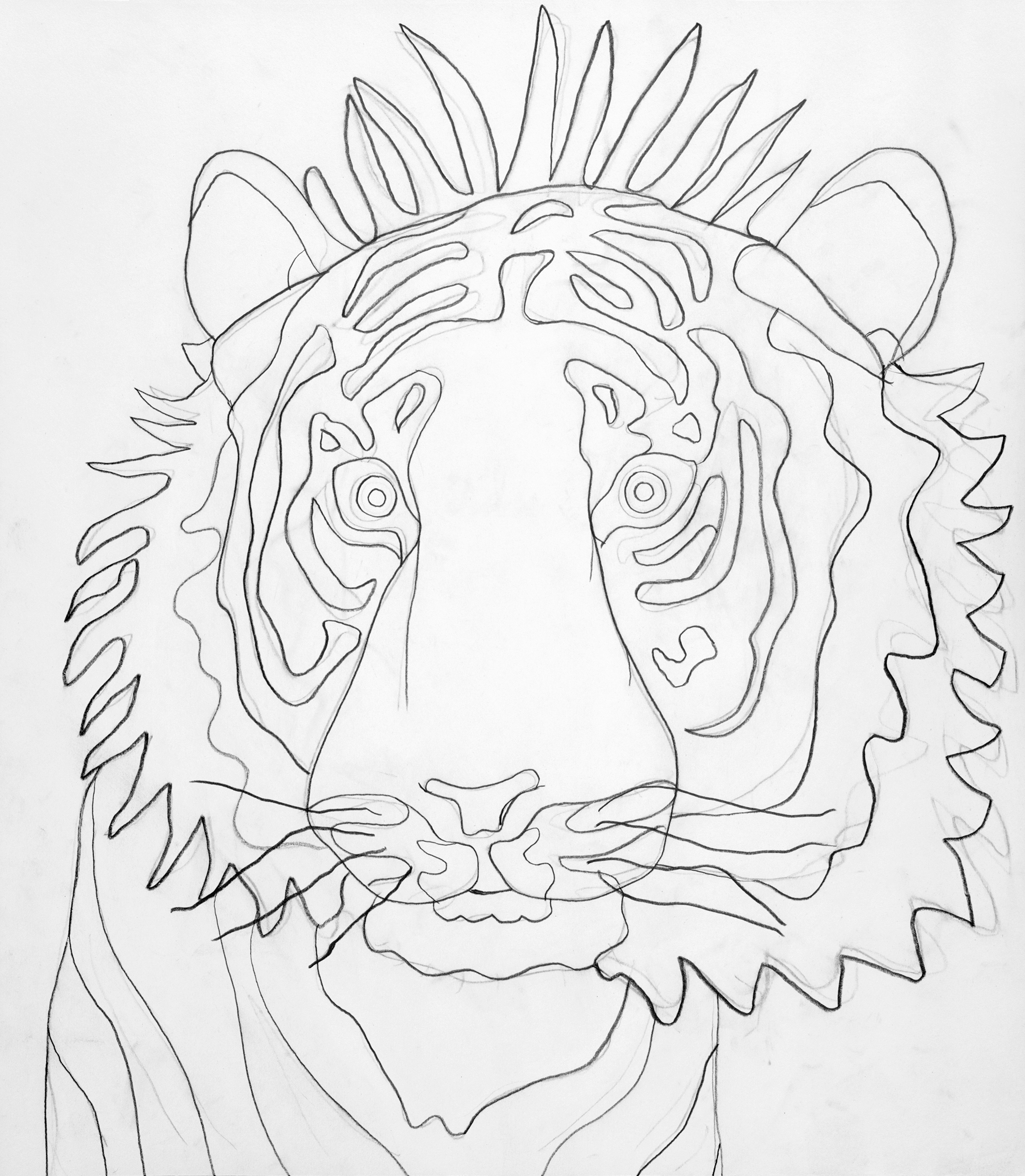 Tiger III, drawing by Wouter van Riessen